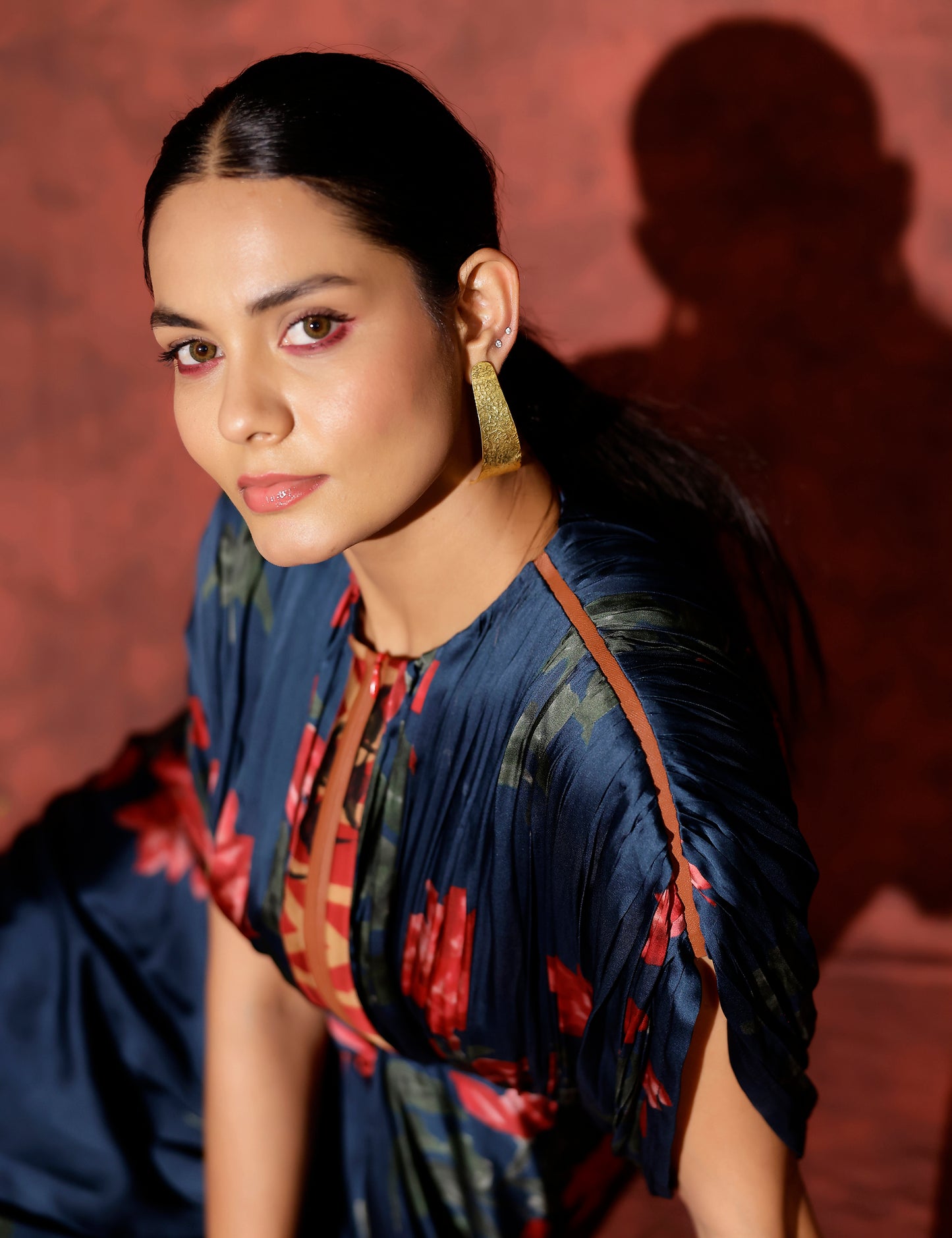 Neelam kaftan gown with front zipper