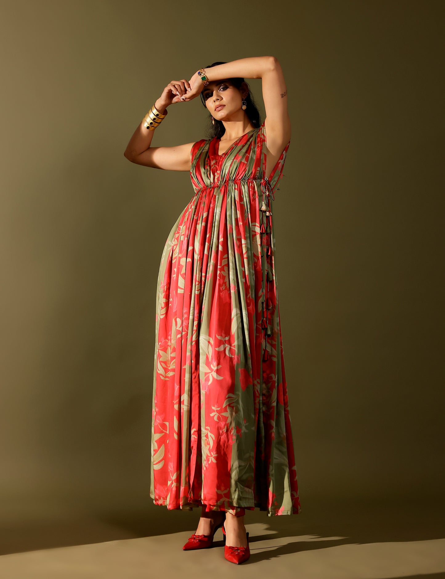 Bagh hand draped Kurta set
