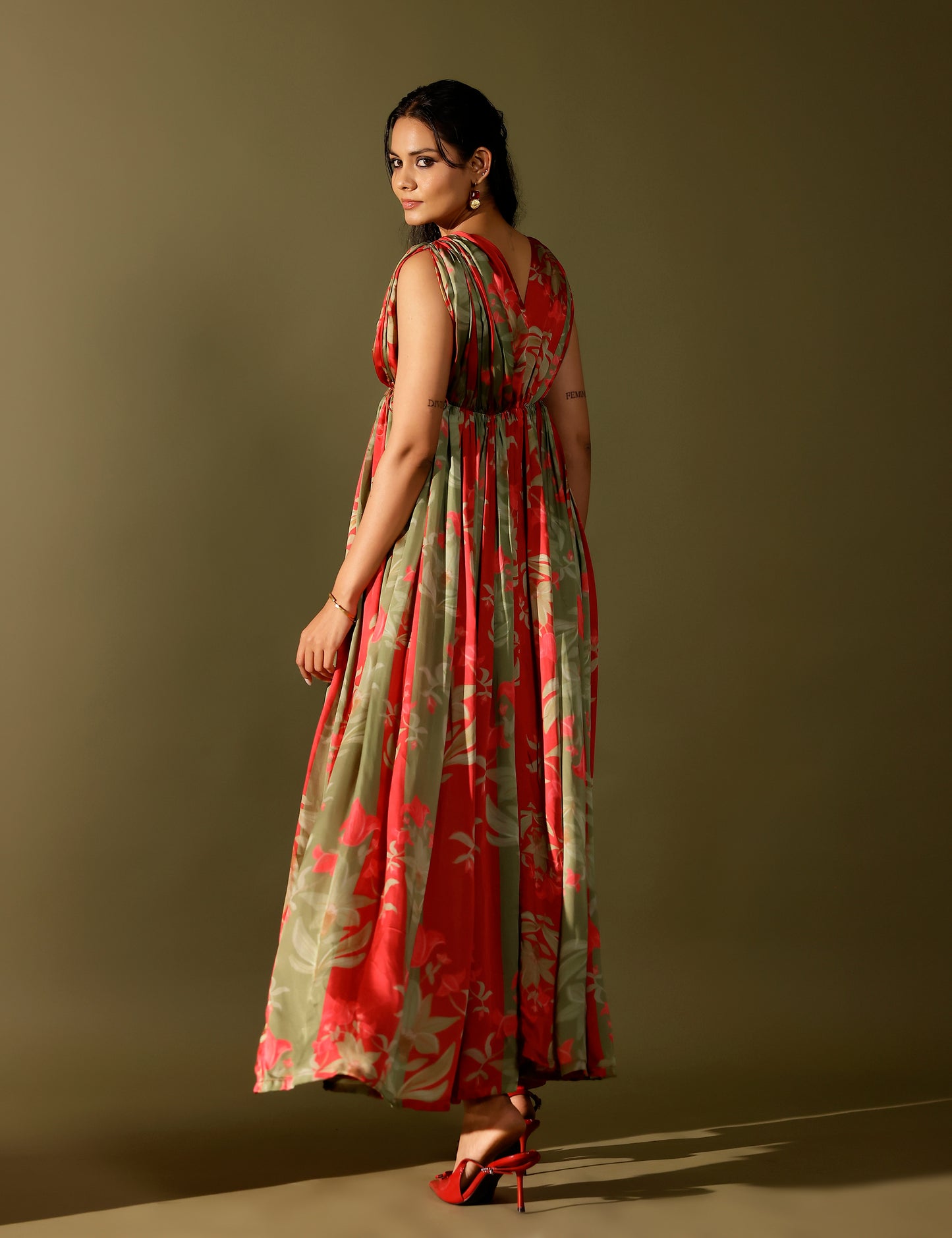 Bagh hand draped Kurta set