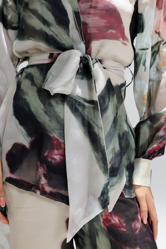 Ivy Gardenia Organza jacket set