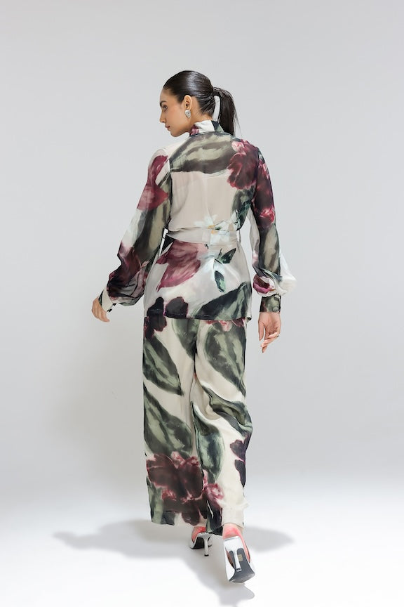 Ivy Gardenia Organza jacket set