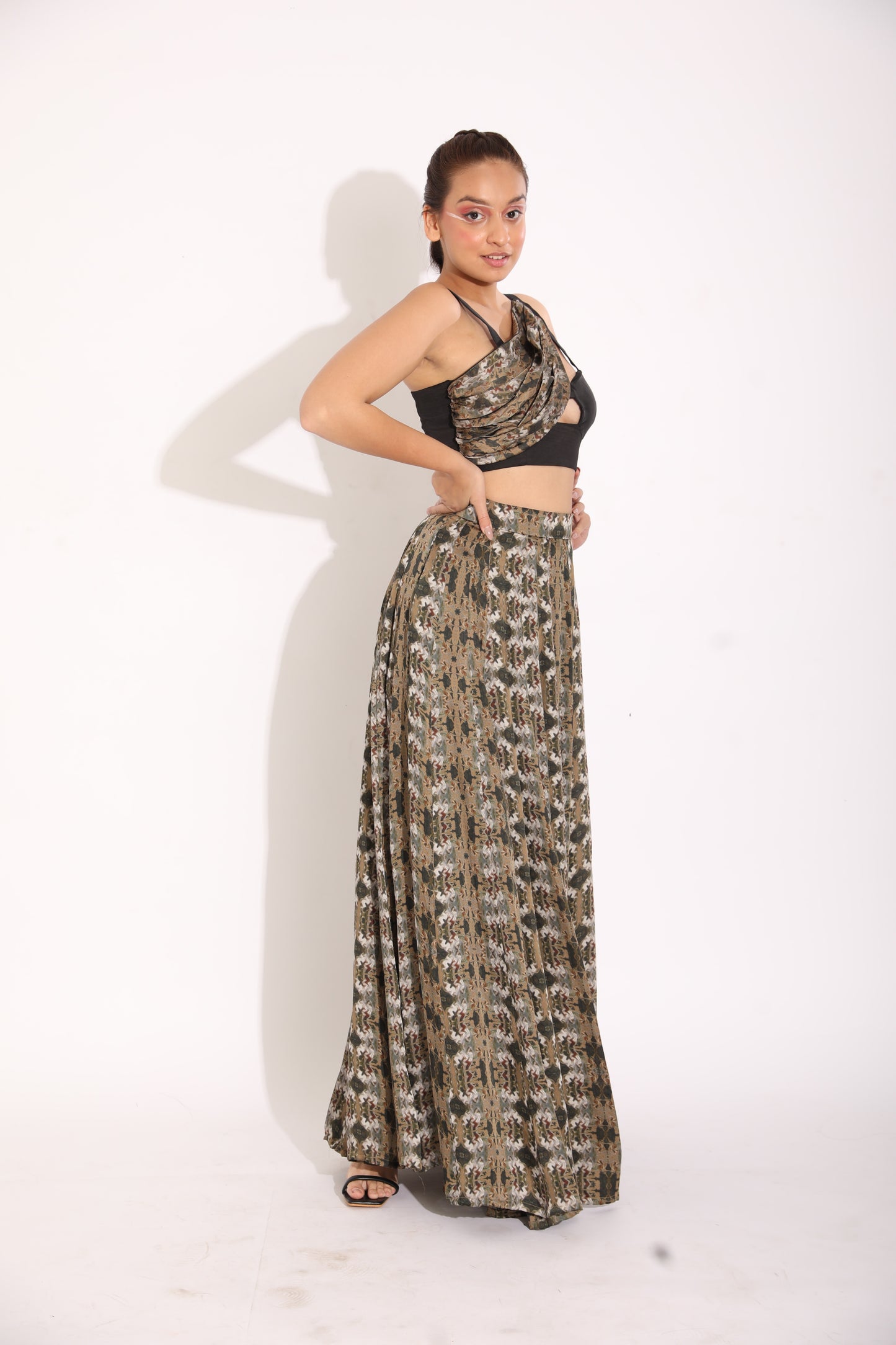 Bustier blouse and Skirt