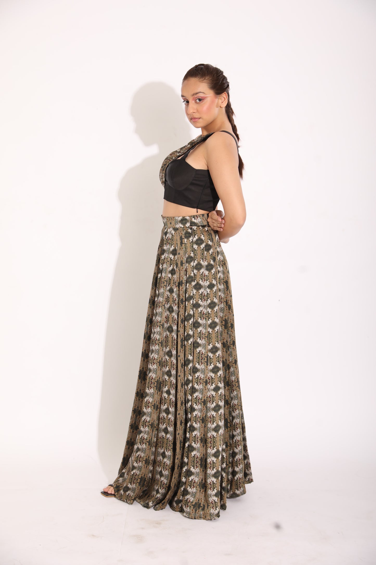 Bustier blouse and Skirt