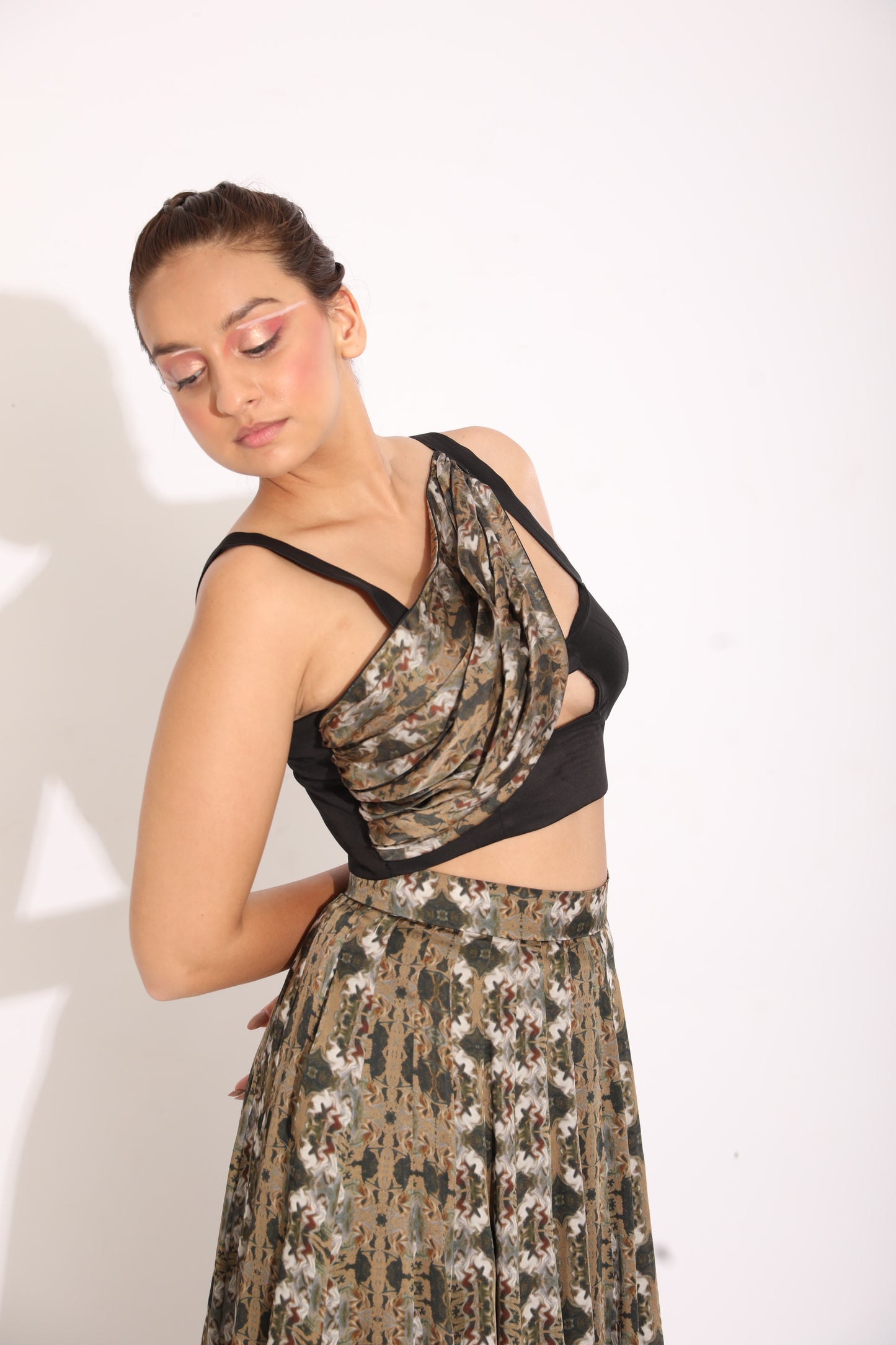 Bustier blouse and Skirt