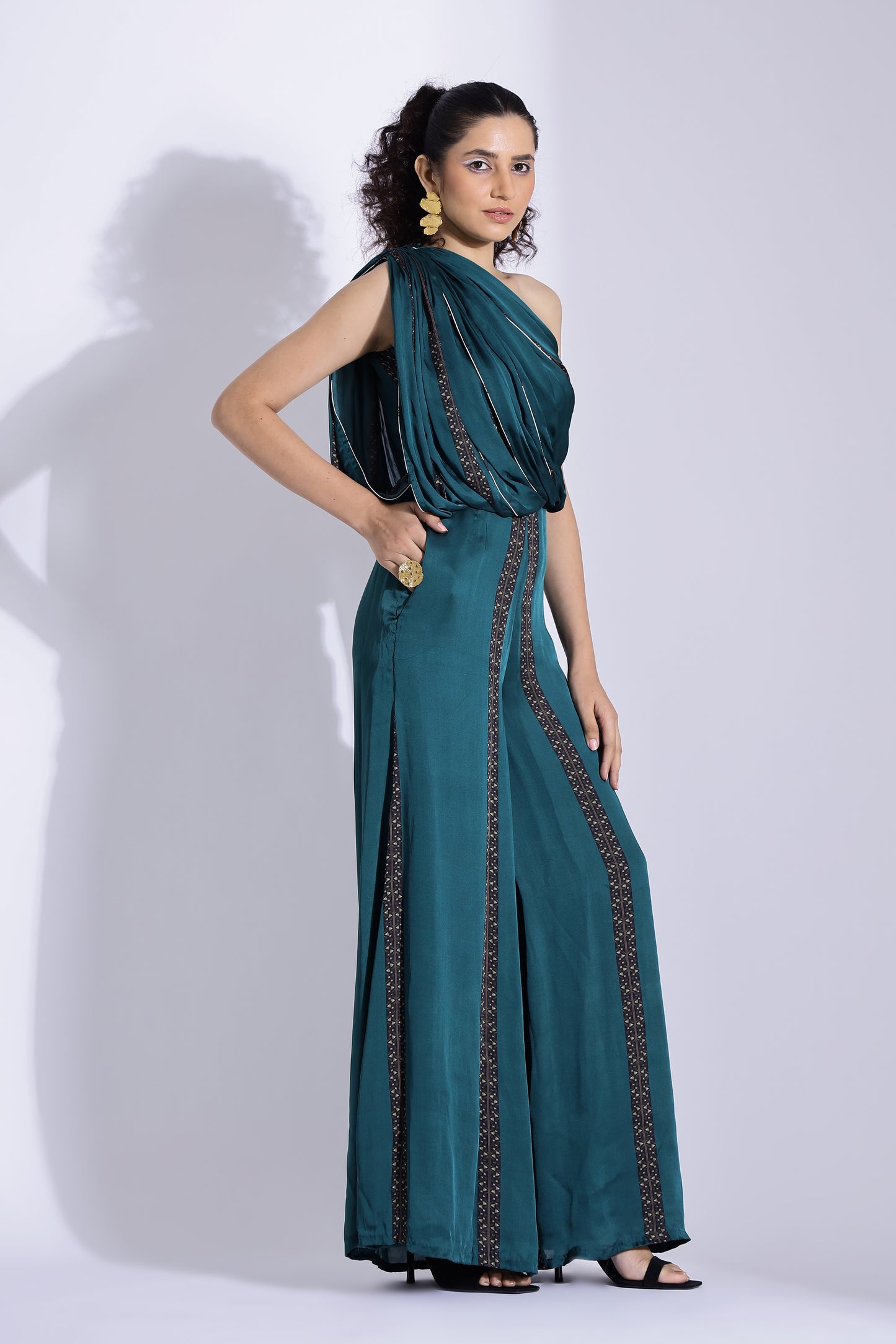 Hand draped Jumpsuit