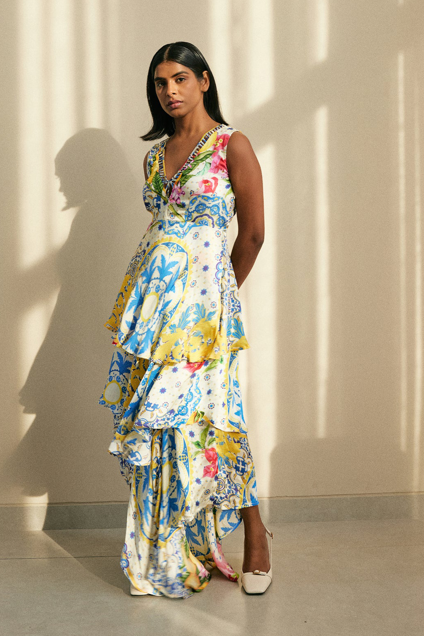 Seher in Amalfi 3-tier gown