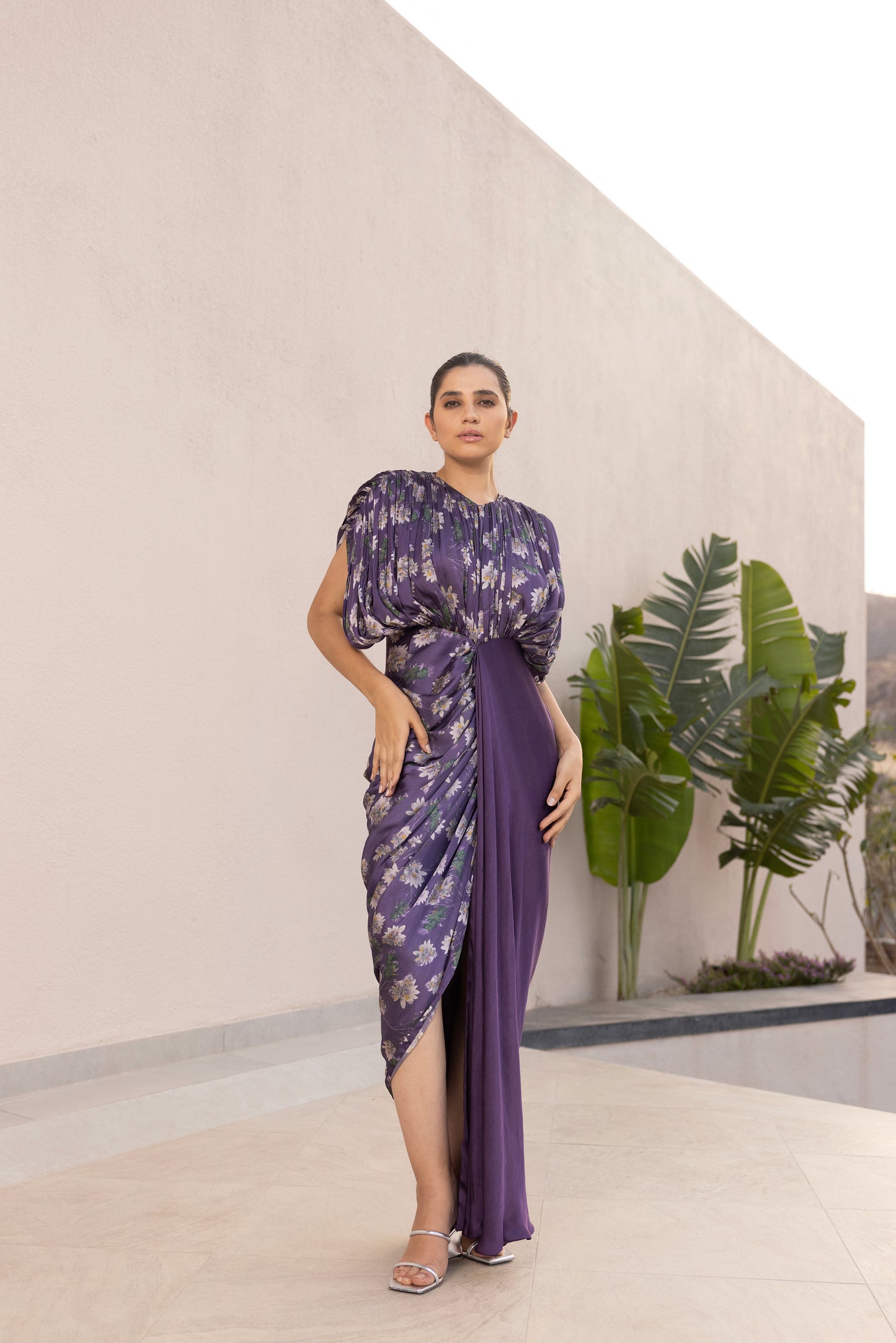 Camellia kaftan gown