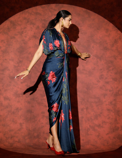 Neelam kaftan gown with front zipper