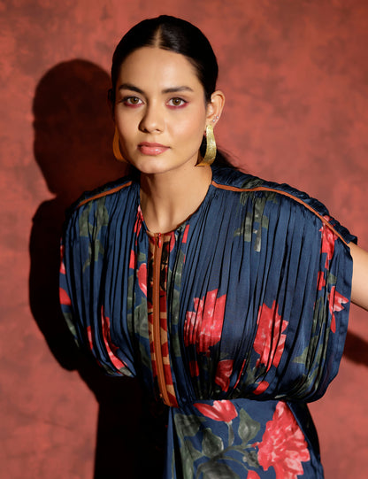 Neelam kaftan gown with front zipper