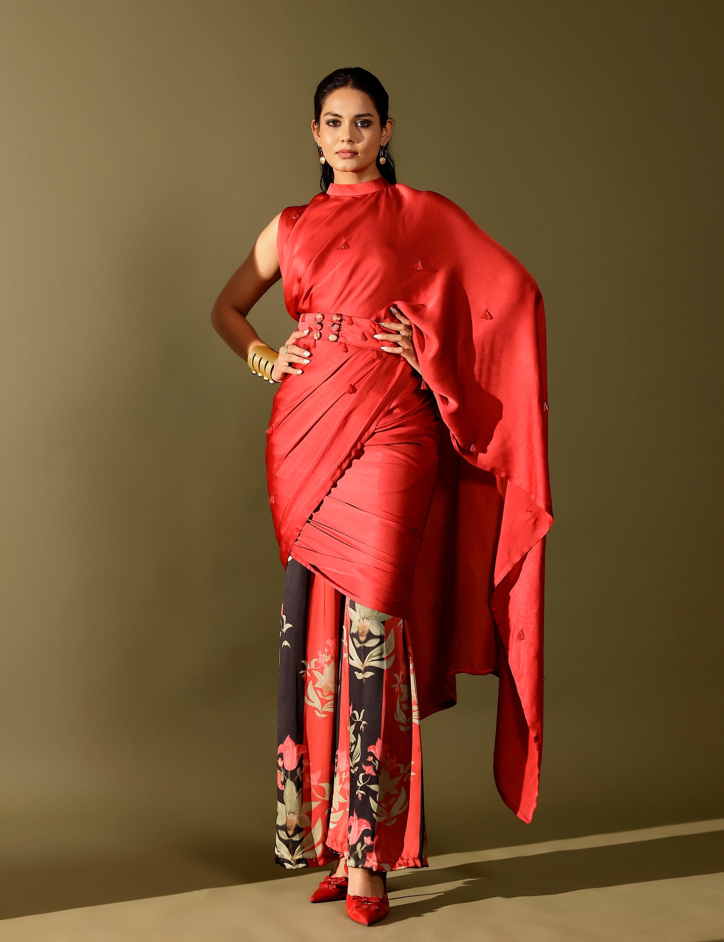 Manek pant saree