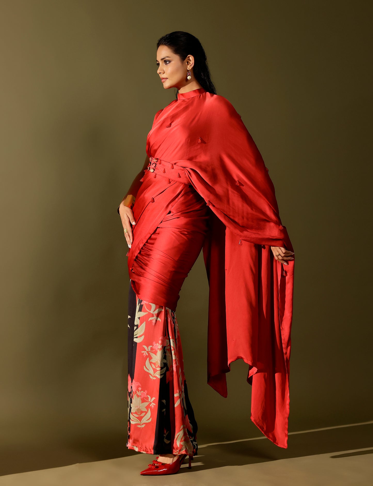 Manek pant saree