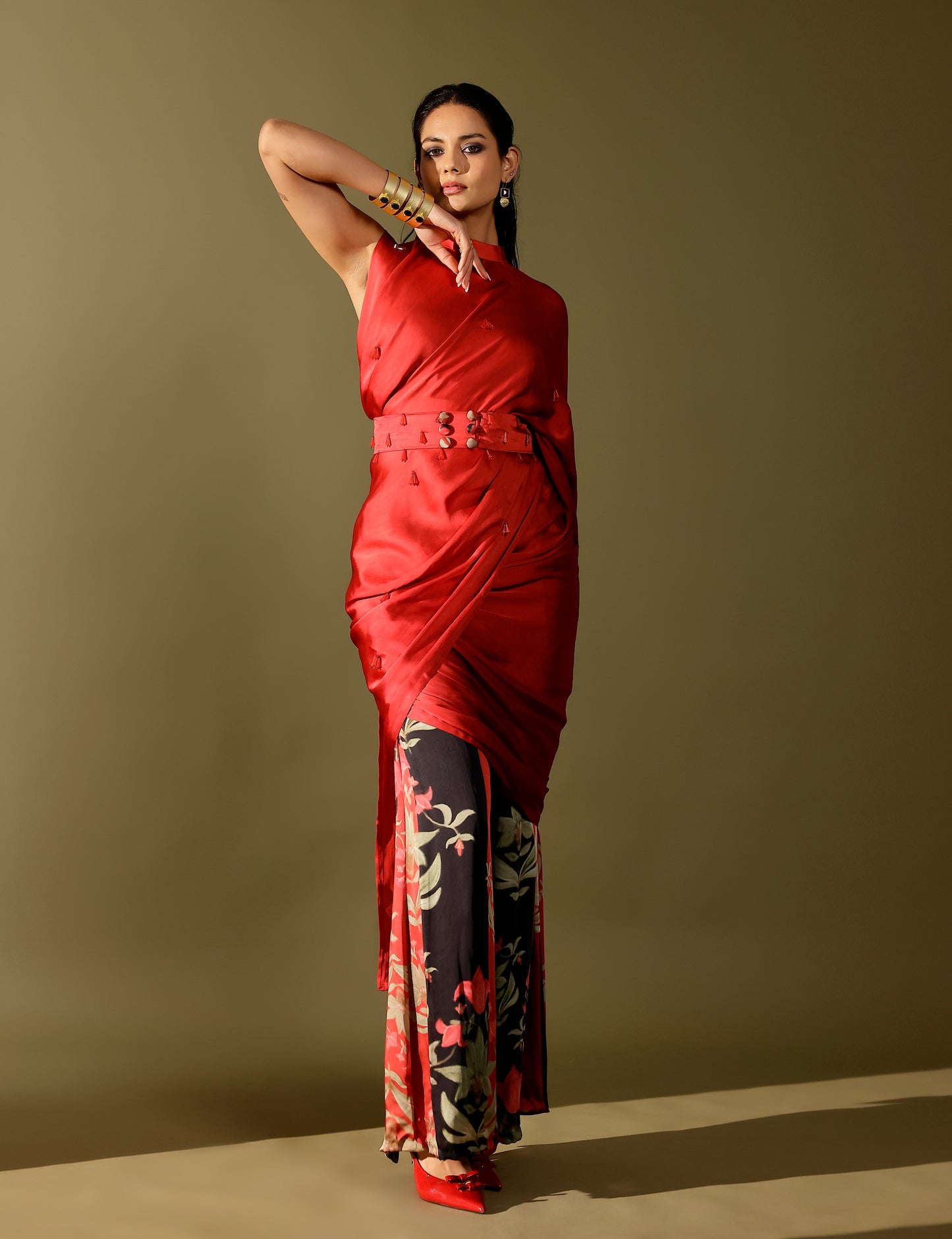 Manek pant saree