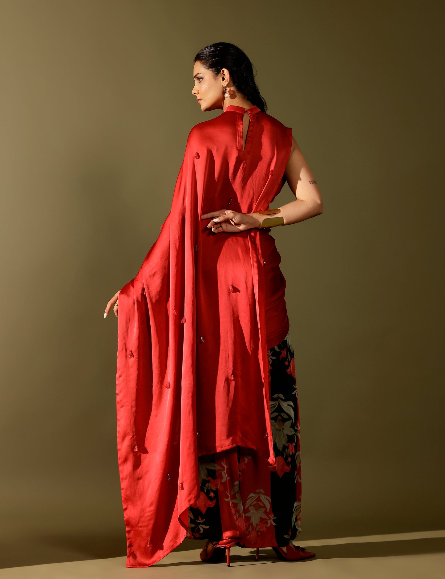 Manek pant saree