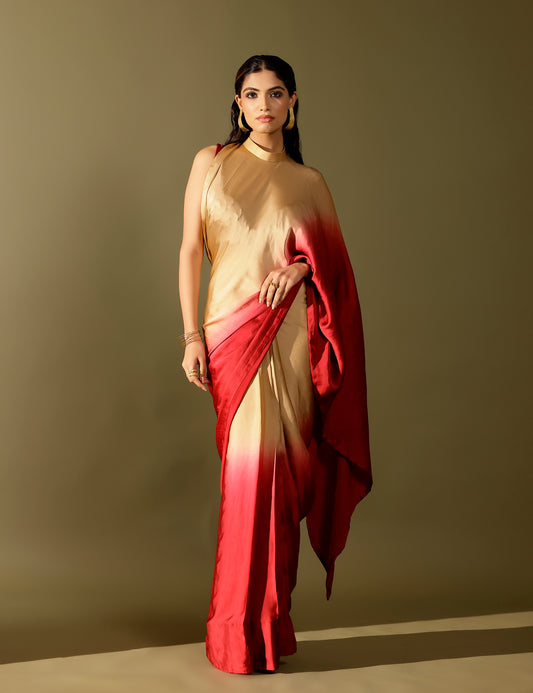 Basale collar pallu saree