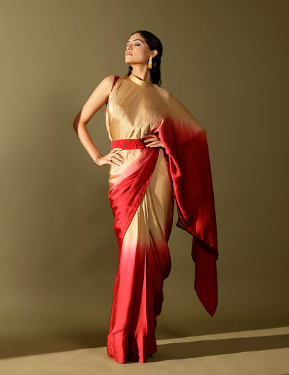 Basale collar pallu saree
