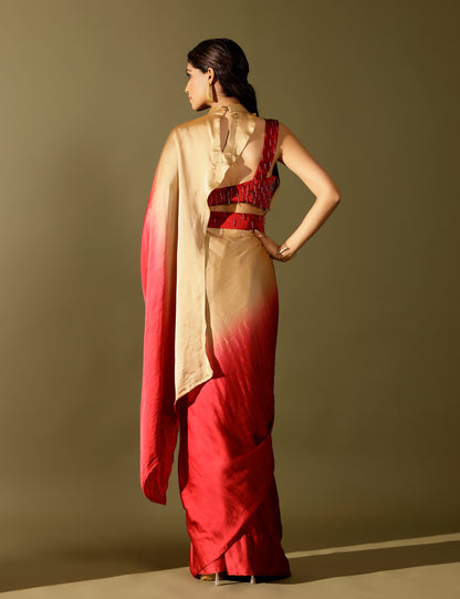 Basale collar pallu saree