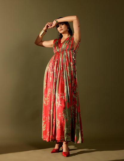 Bagh hand draped Kurta set