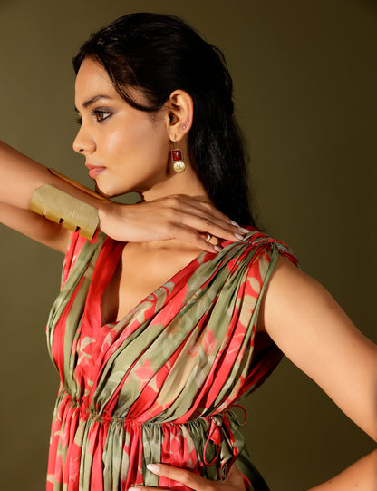 Bagh hand draped Kurta set