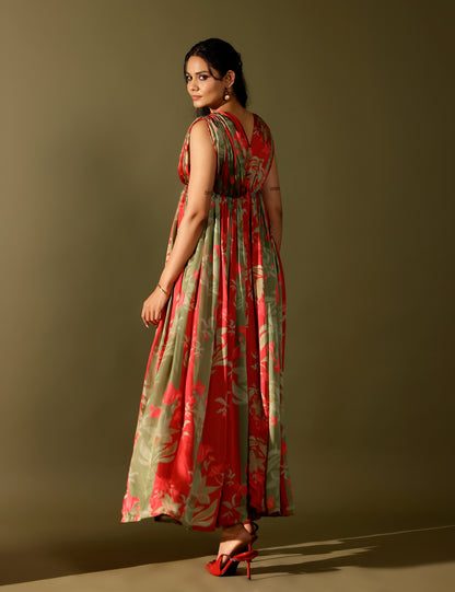 Bagh hand draped Kurta set