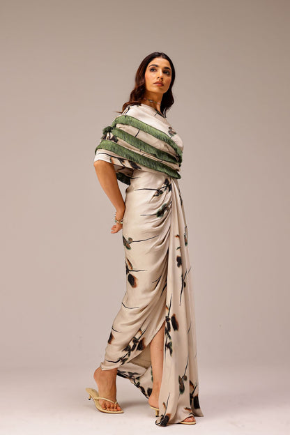 Eden One-Shoulder Gown