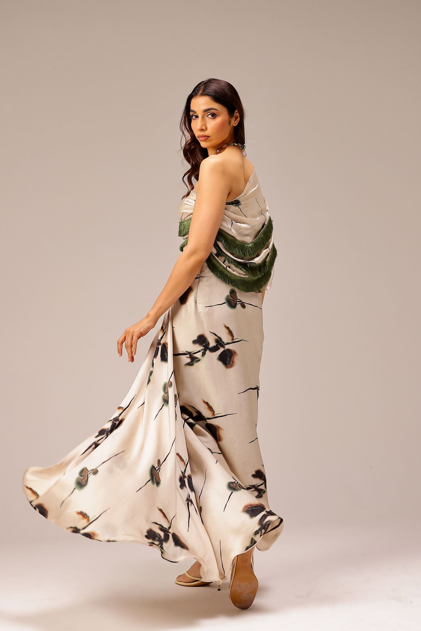 Eden One-Shoulder Gown