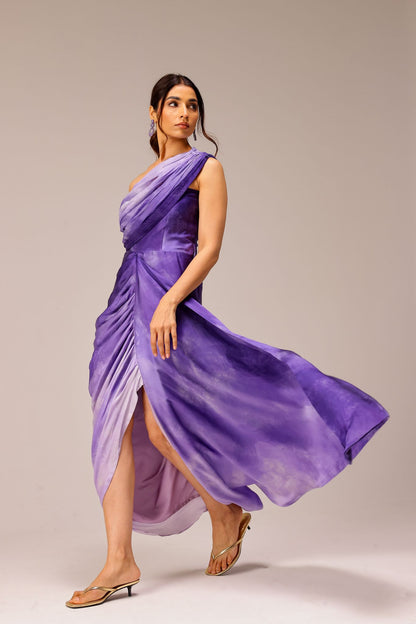 Iris One Shoulder Gown