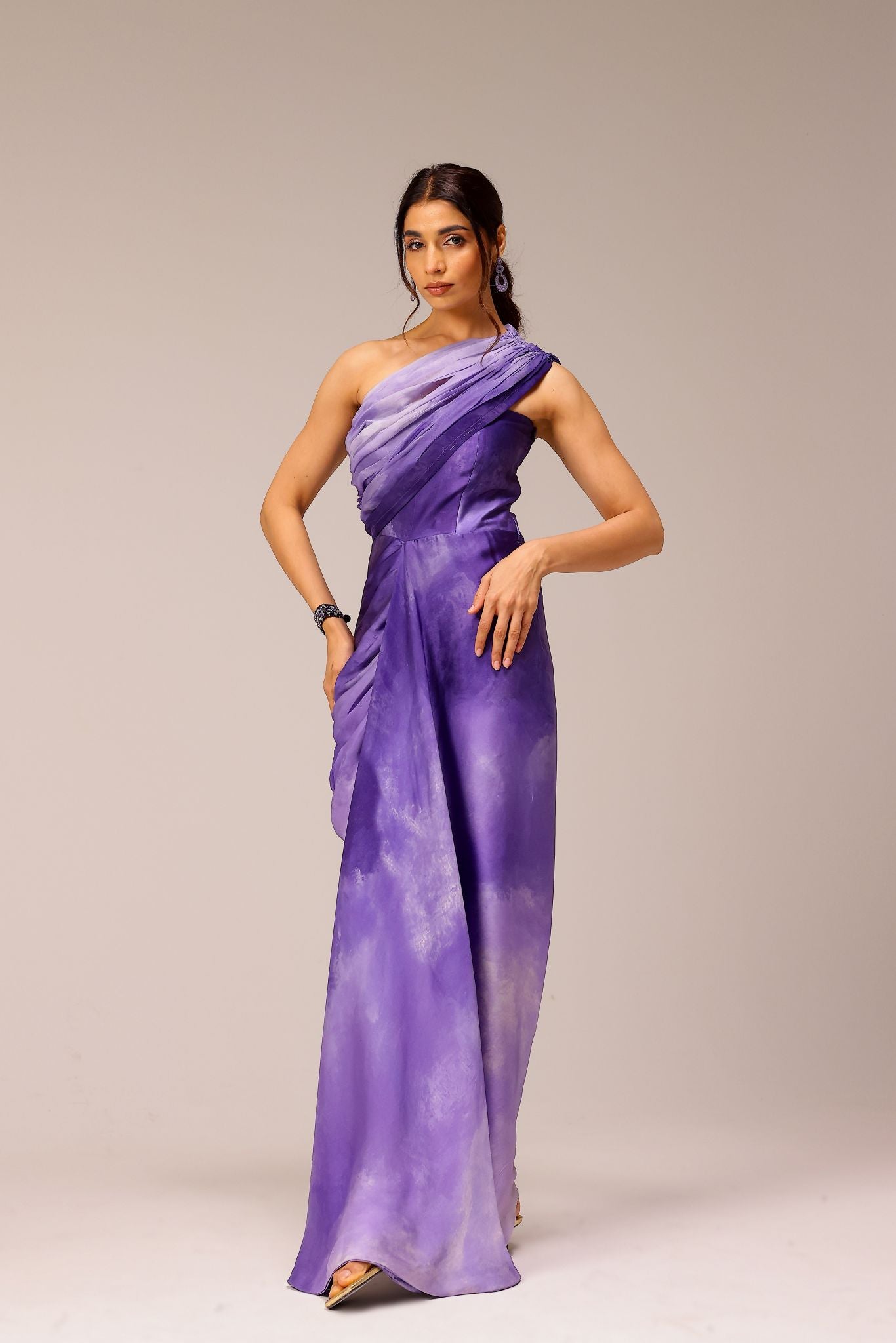 Iris One Shoulder Gown