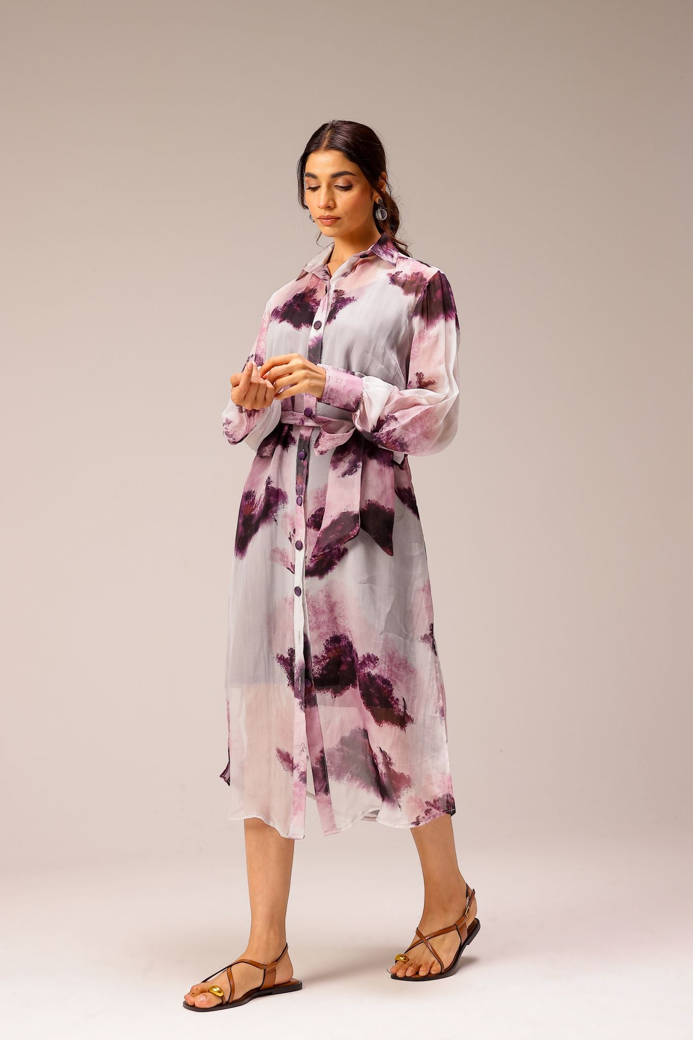 Mila Organza Shirt Dress