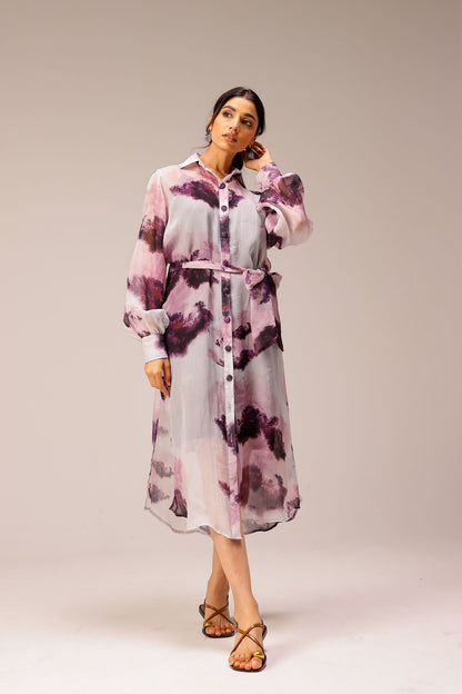 Mila Organza Shirt Dress