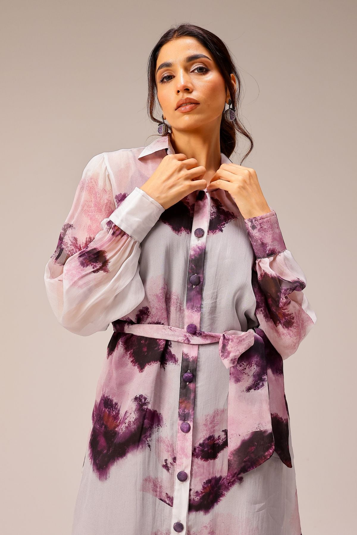 Mila Organza Shirt Dress