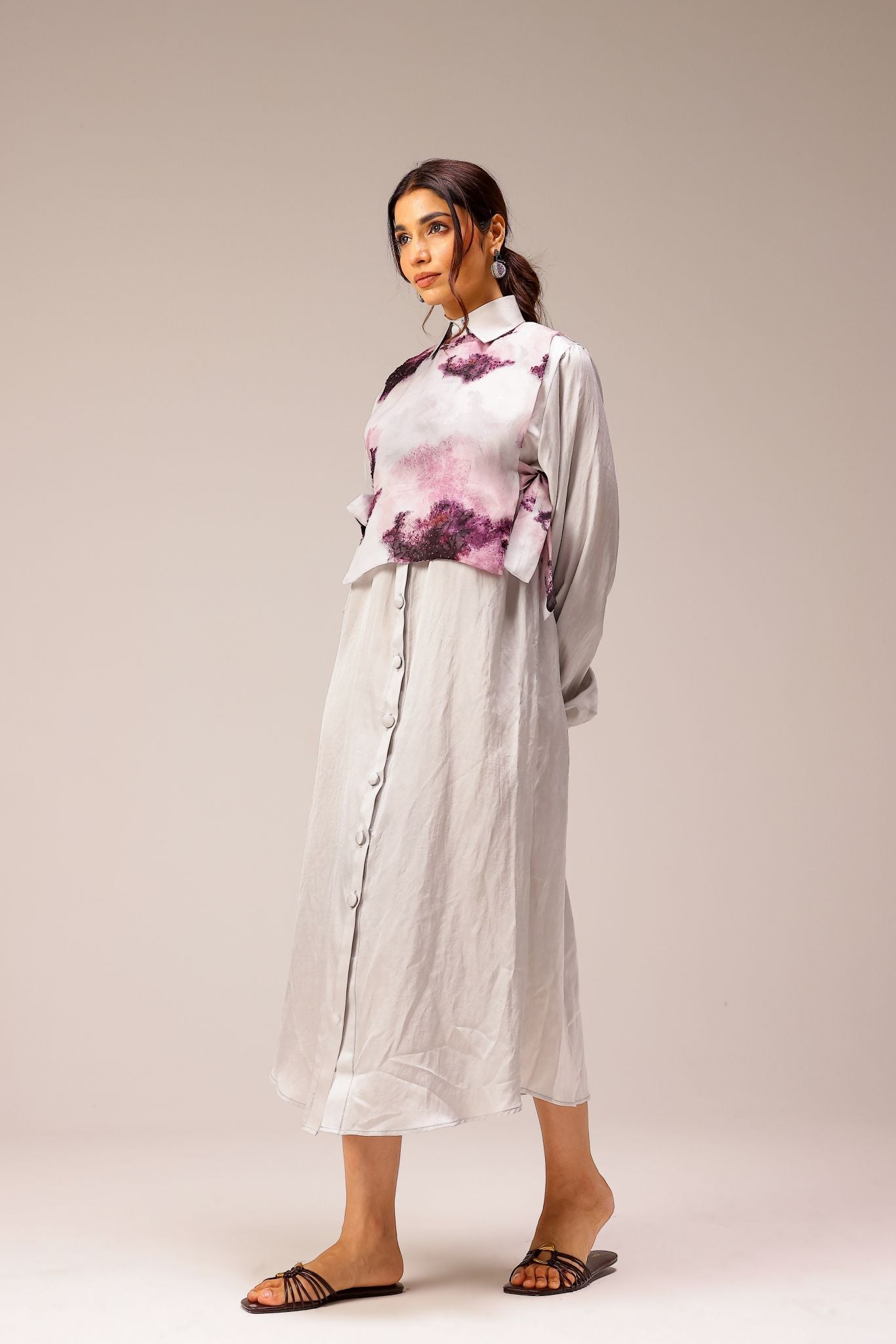 Mila Bib Shirt Dress