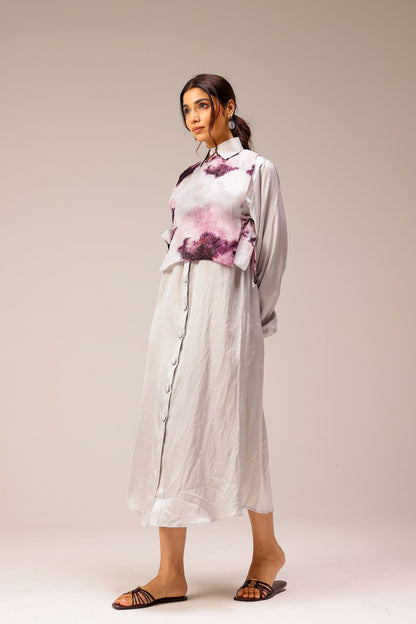 Mila Bib Shirt Dress