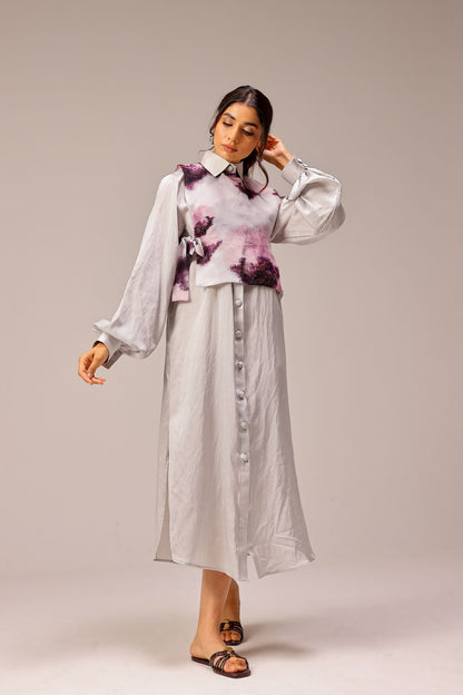 Mila Bib Shirt Dress
