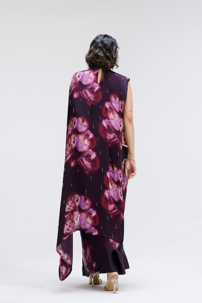 Ivy collar pallu sari
