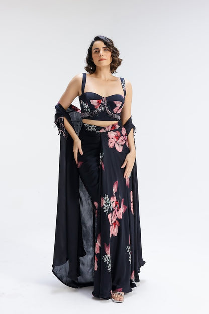 Kiara skirt with bustier and a shrug