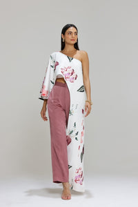 Agnes one shoulder top with pants - Studio Surbhi