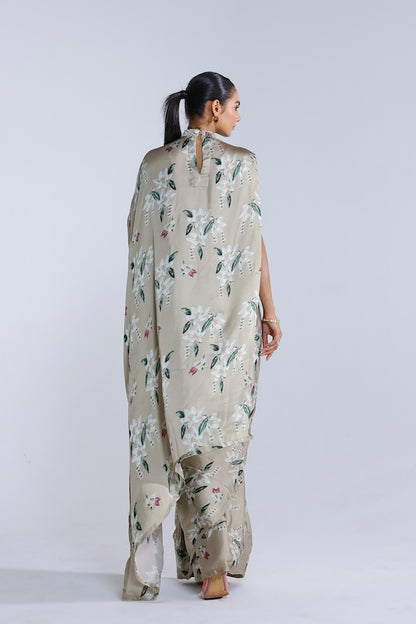Jasmine Collar pallu sari