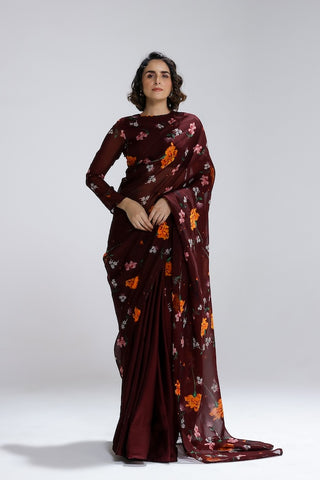 Scarlett organza saree