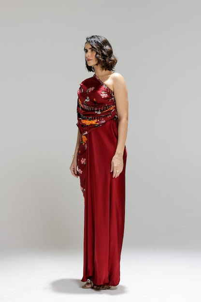 Scarlett One shoulder gown
