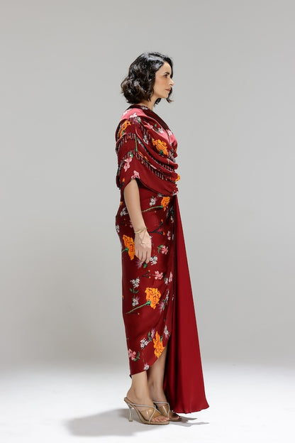 Scarlett One shoulder gown
