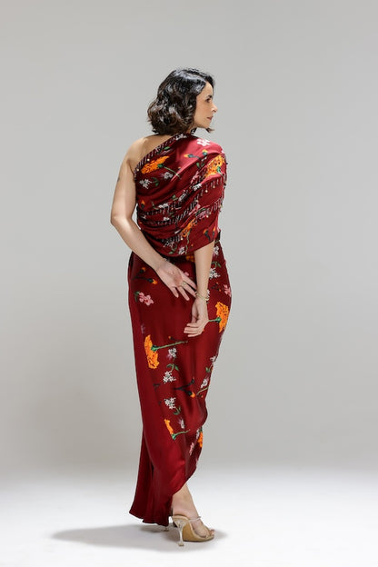 Scarlett One shoulder gown
