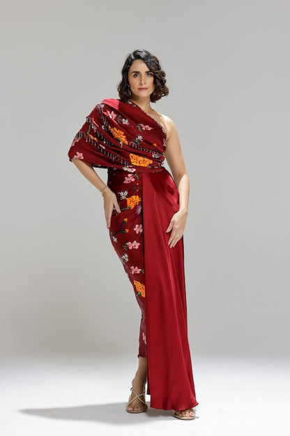 Scarlett One shoulder gown