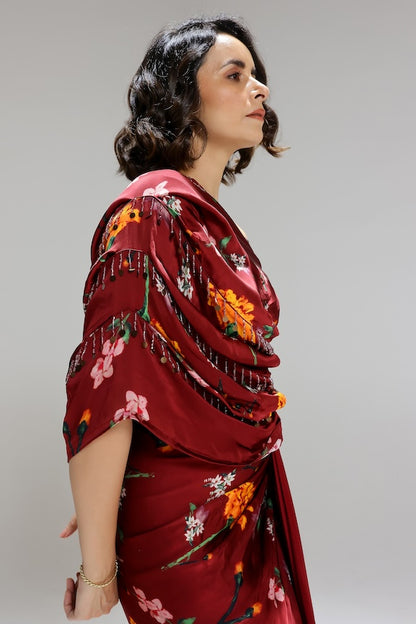 Scarlett One shoulder gown