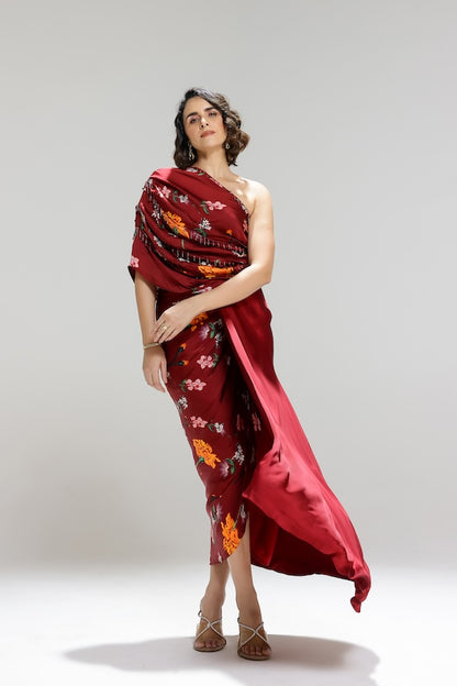 Scarlett One shoulder gown