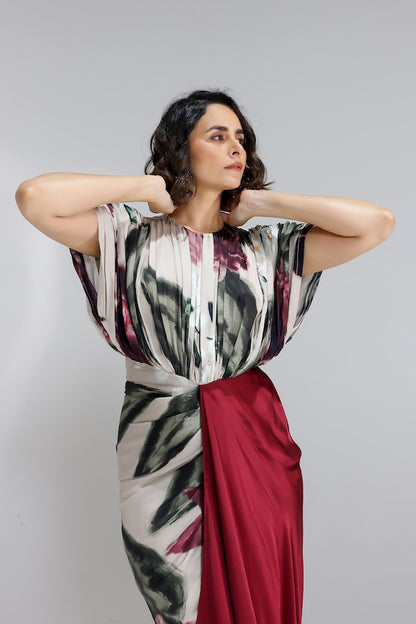 Ivy Gardenia kaftan gown