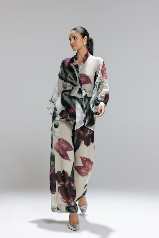 Ivy Gardenia Organza jacket set