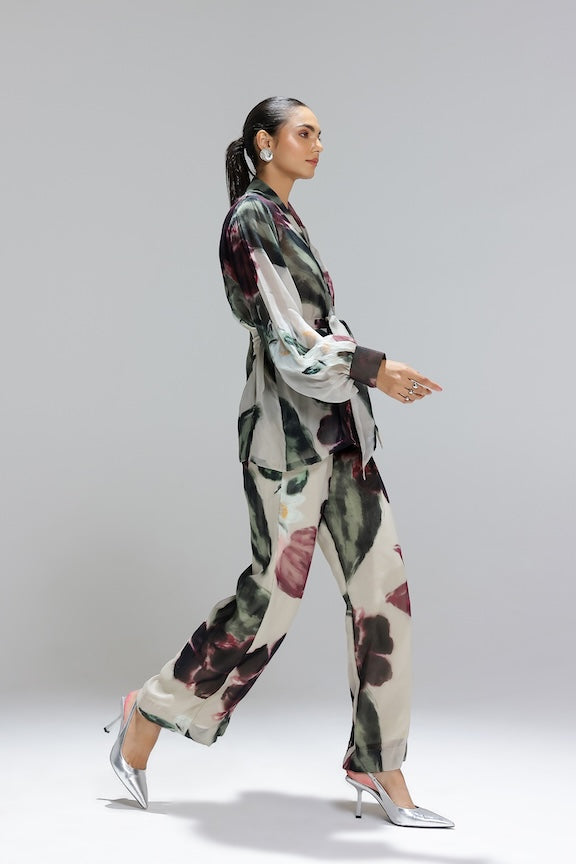 Ivy Gardenia Organza jacket set