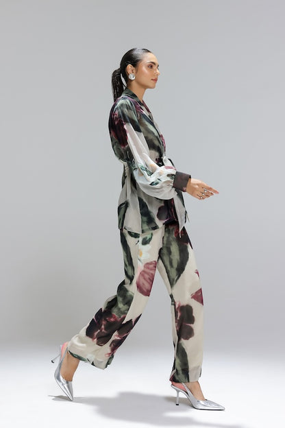Ivy Gardenia Organza jacket set