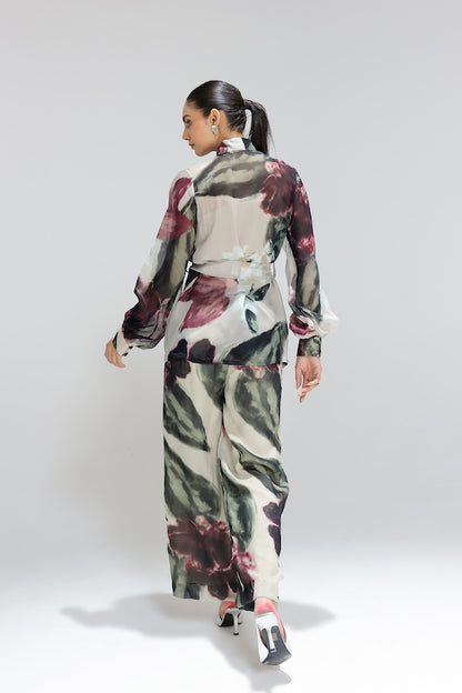 Ivy Gardenia Organza jacket set