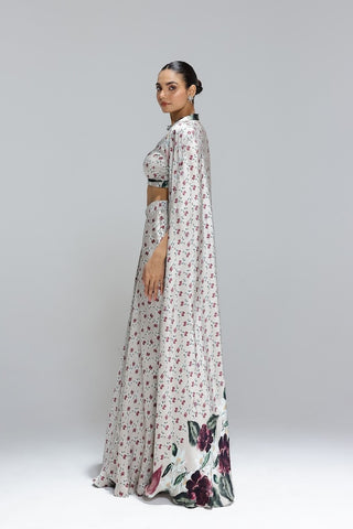 Flora skirt with bustier and a shrug
